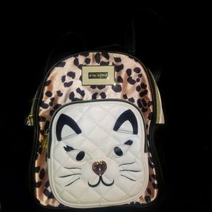 Betsey Johnson cat mini backpack